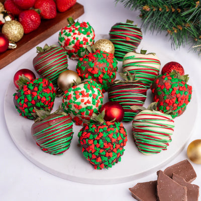 Incorporating Chocolate-Dipped Strawberries into Your Christmas Delights