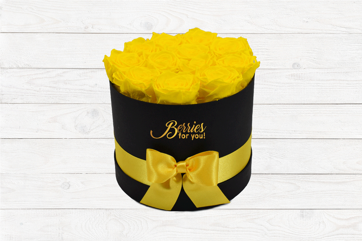 LUXURY PRESERVED ROSES YELLOW