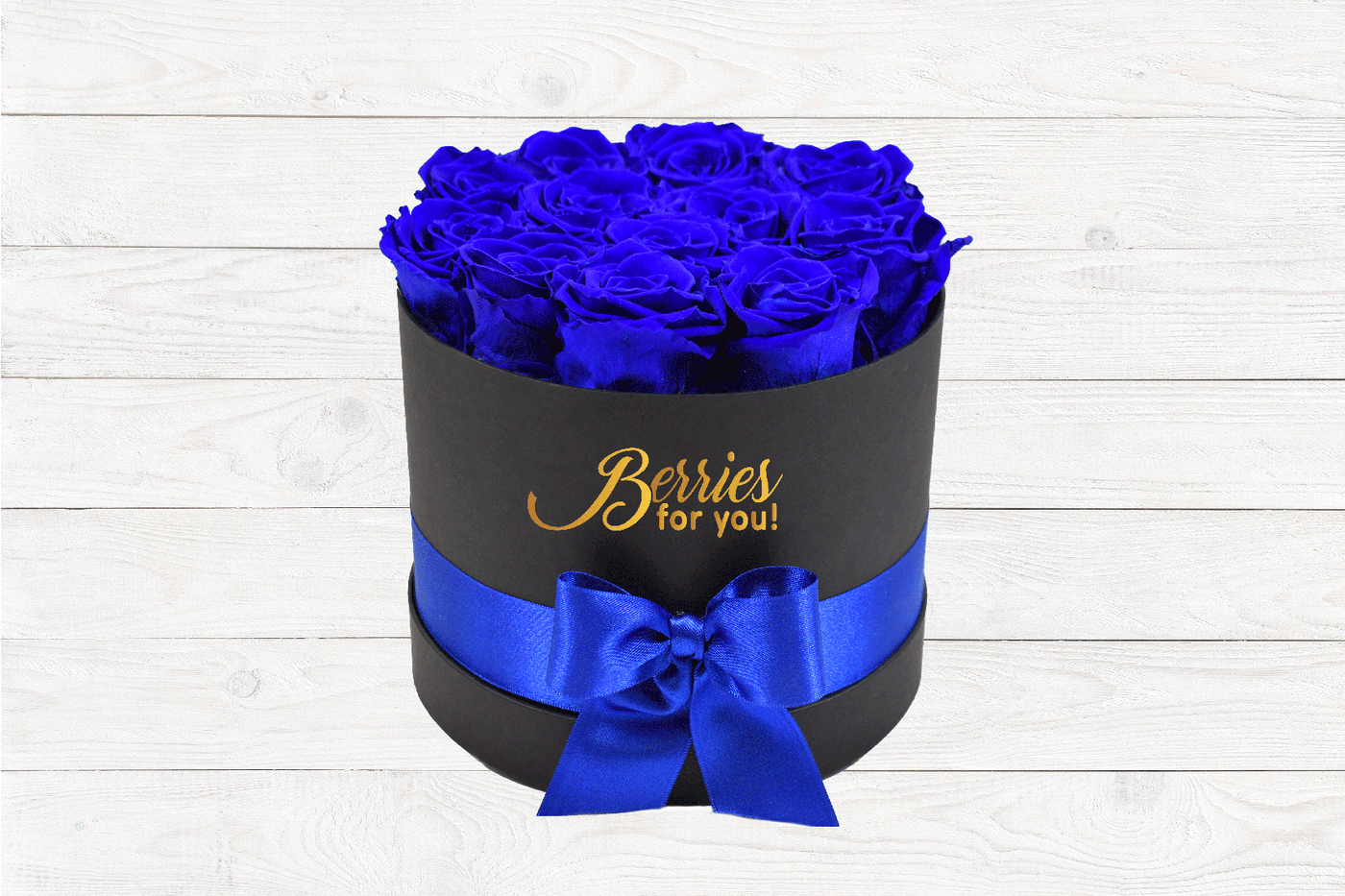 LUXURY PRESERVED ROSES ROYAL BLUE