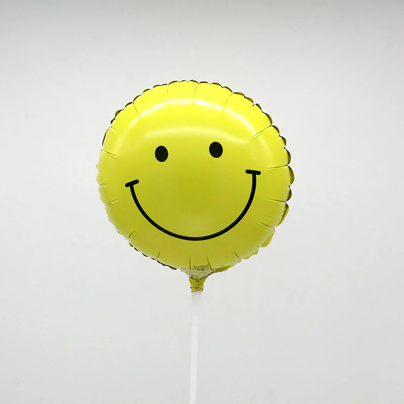 Yellow Happy Face Baloon Pick