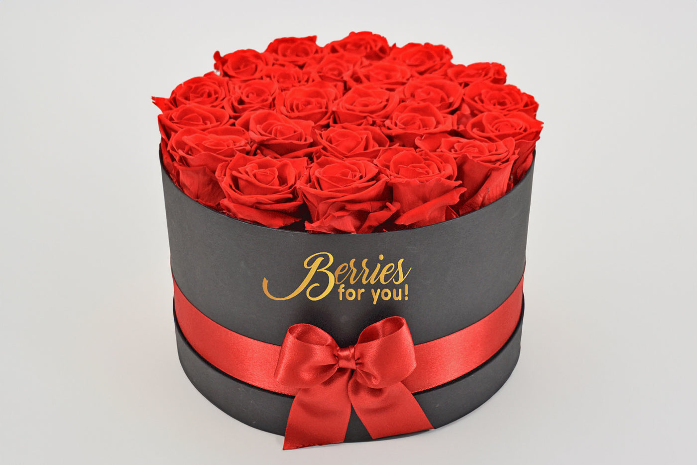 24 LUXURY PRESERVED ROSES RED