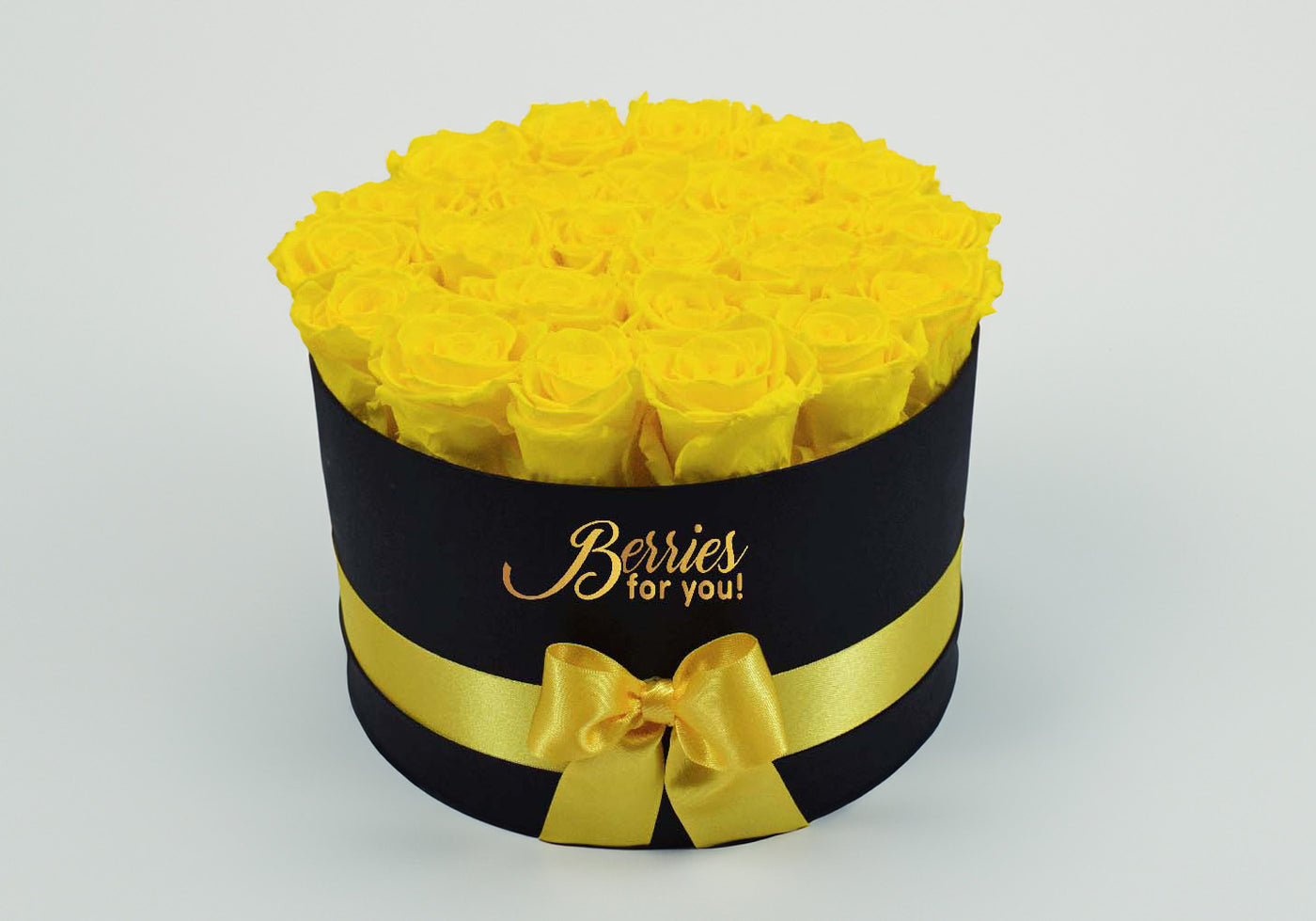 24 LUXURY PRESERVED ROSES YELLOW